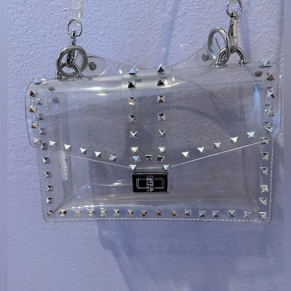Foxblood Clear Purse